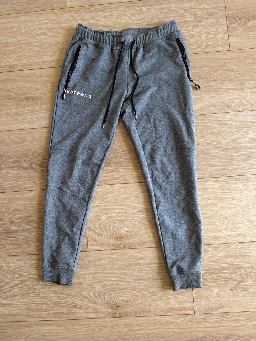 Bestrong Men’s Sweat Joggers with Zip Pockets